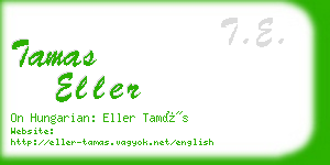 tamas eller business card